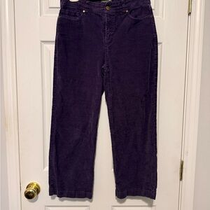 Toad&Co Women’s Straight-Leg Corduroy Jeans in Deep Purple